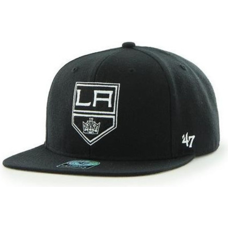 47-brand-flat-brim-los-angeles-kings-nhl-captain-snapback-cap-schwarz-