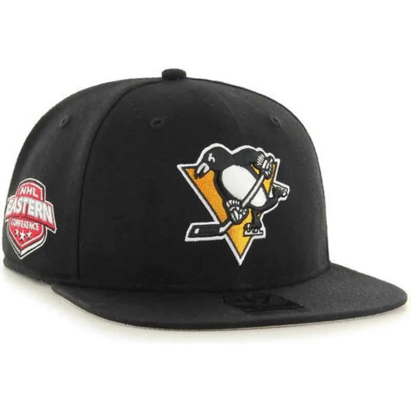 mutzen-flach-schwarz-snapback-der-pittsburgh-penguins-nhl-von-47-brand