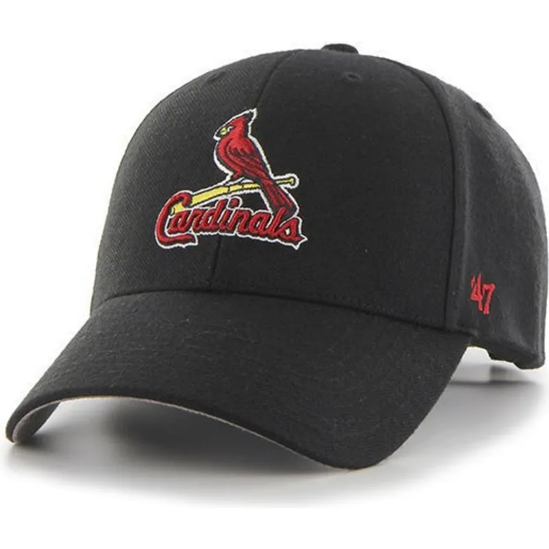 mutzen-gebogen-schwarz-verstellbares-band-clasico-der-st-louis-cardinals-mlb-von-47-brand