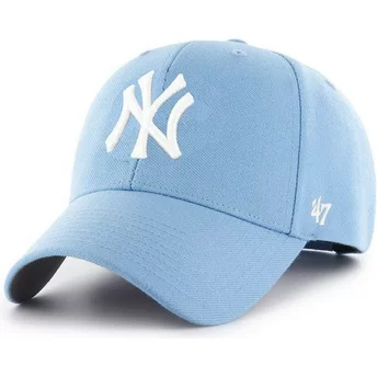 47 Brand Curved Brim New York Yankees MLB MVP HellSnapback Cap blau 