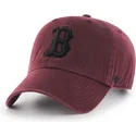 mutzen-gebogen-rot-verstellbares-band-granate-negro-der-boston-red-sox-mlb-von-47-brand