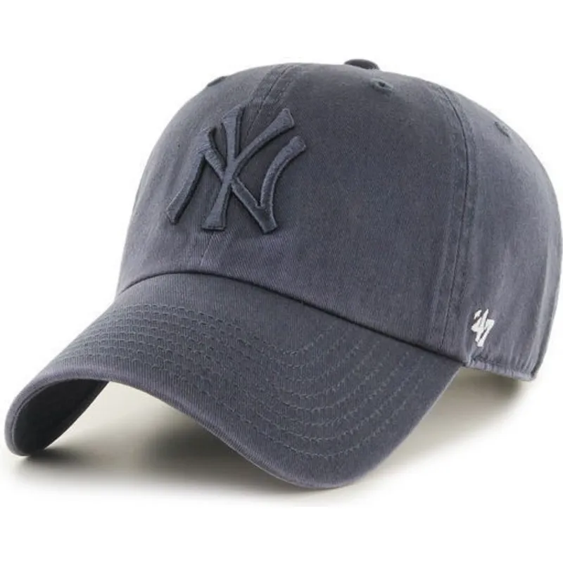 mutzen-gebogen-grau-verstellbares-band-denim-der-new-york-yankees-mlb-von-47-brand