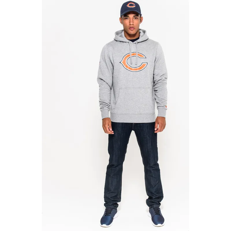 sweatshirt-mit-kapuze-grau-pullover-hoodie-der-chicago-bears-nfl-von-new-era sweatshirt-mit-kapuze-grau-pullover-hoodie-der-chicago-bears-nfl-von-new-era