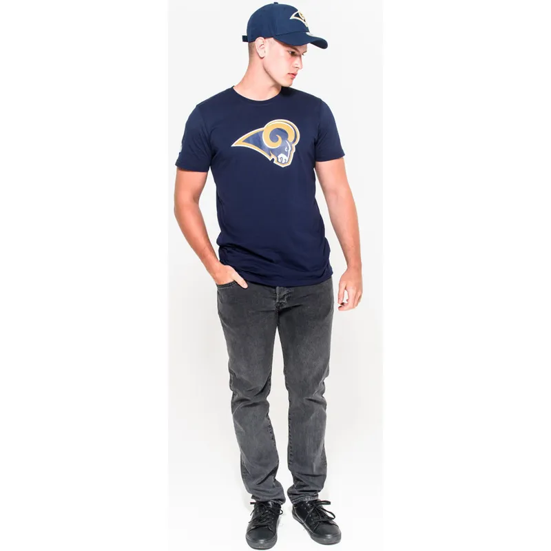 t-shirt-kurzarm-blau-de-der-los-angeles-rams-nfl-von-new-era