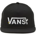 vans-x-peanuts-flat-brim-snoopy-snapback-cap-schwarz-