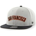 47-brand-flat-brim-san-francisco-giants-text-mlb-cap-grau