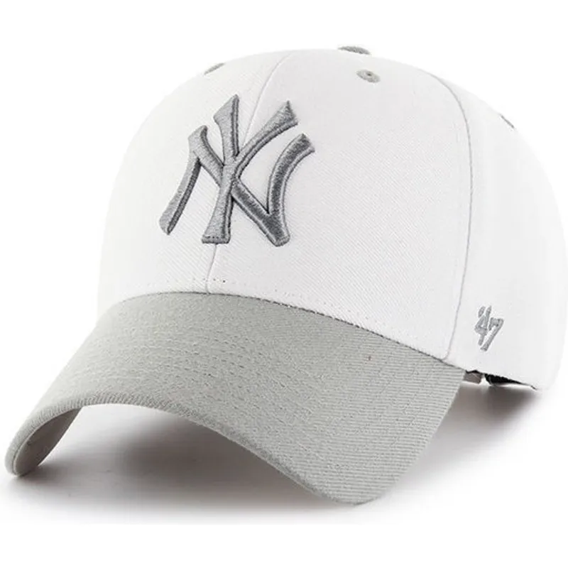 mutzen-gebogen-weiss-verstellbares-band-der-new-york-yankees-mlb-von-47-brand
