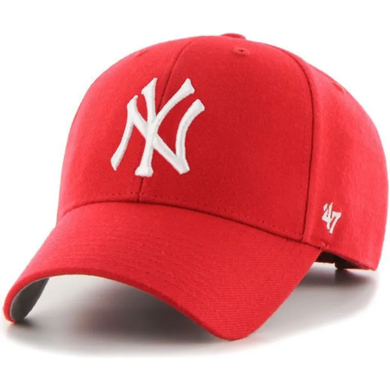 rote-gebogene-kappe-new-york-yankees-mlb-mvp-von-47-brand