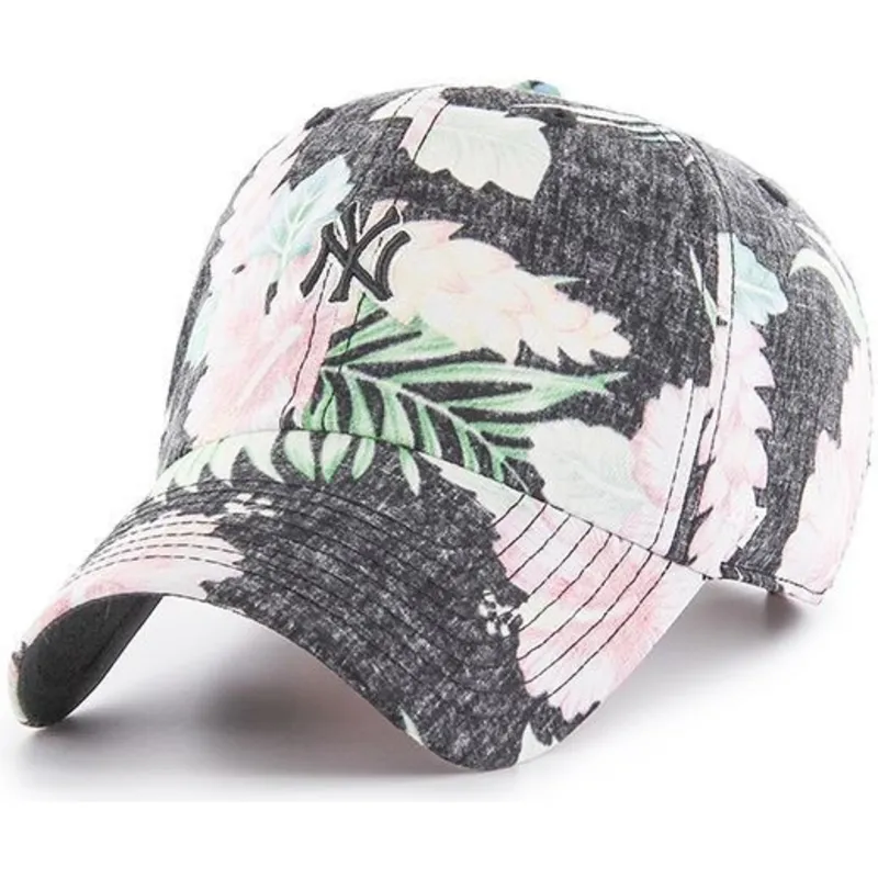 mutzen-gebogen-grau-verstellbares-band-estampado-floral-der-new-york-yankees-mlb-von-47-brand mutzen-gebogen-grau-verstellbares-band-estampado-floral-der-new-york-yankees-mlb-von-47-brand