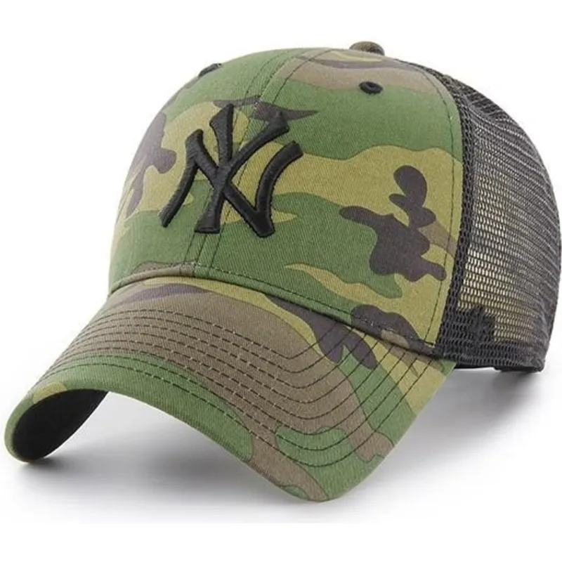 47 Brand Schwarzes Logo New York Yankees MLB Branson MVP Trucker 