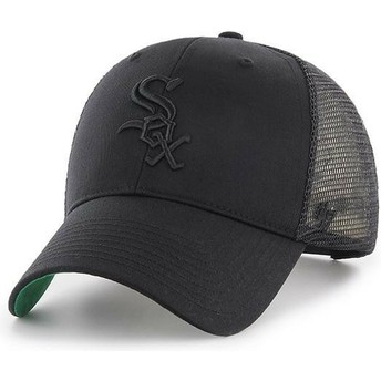 47 Brand Schwarzes Logo Chicago White Sox MLB MVP Branson Trucker Cap schwarz