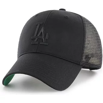 47 Brand Schwarzes Logo Los Angeles Dodgers MLB MVP Branson Trucker Cap schwarz
