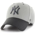 mutzen-gebogen-grau-verstellbares-band-der-new-york-yankees-mlb-von-47-brand