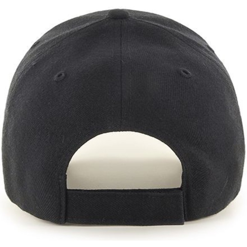 47-brand-curved-brim-bronze-logo-new-york-yankees-mlb-mvp-metallic-cap-schwarz