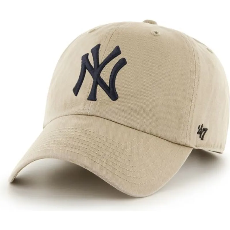 mutzen-gebogen-beige-verstellbares-band-negro-der-new-york-yankees-mlb-von-47-brand mutzen-gebogen-beige-verstellbares-band-negro-der-new-york-yankees-mlb-von-47-brand