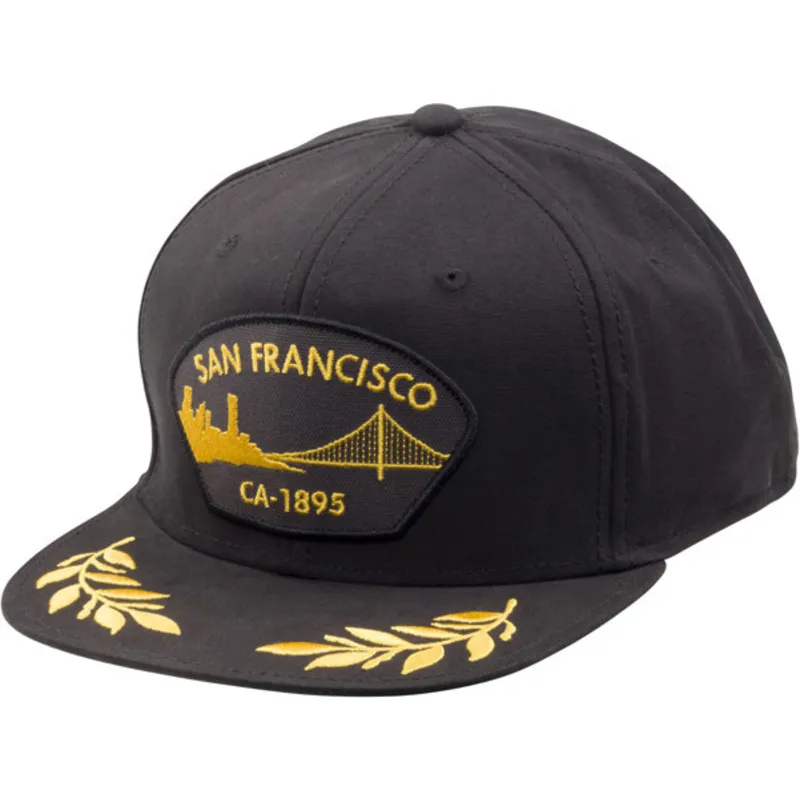 goorin-bros-schwarze-snapback-flatcap-san-francisco-tug-boat