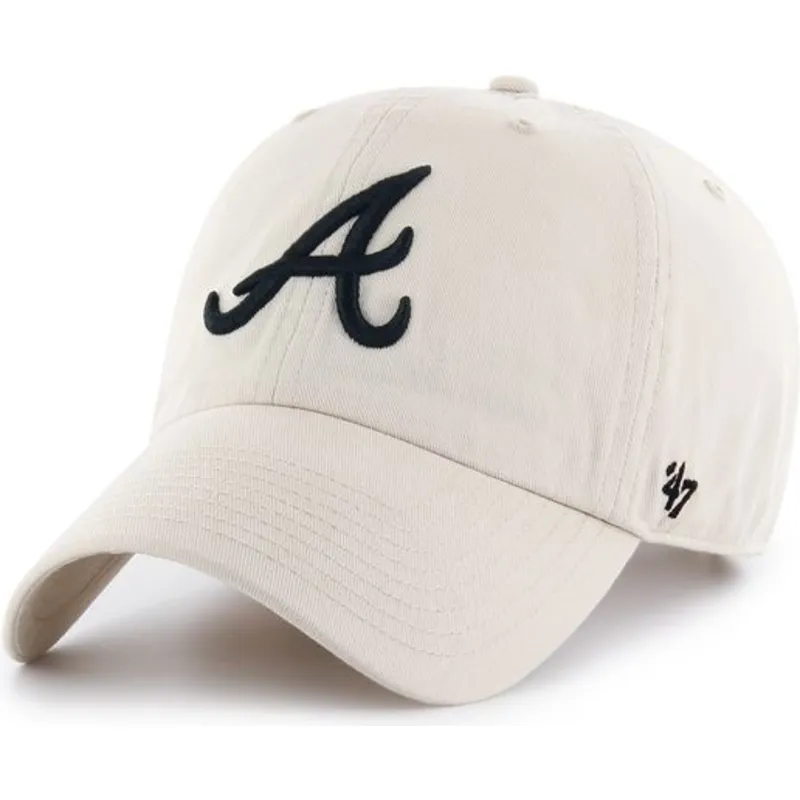 mutzen-gebogen-creme-verstellbares-band-der-atlanta-braves-mlb-von-47-brand