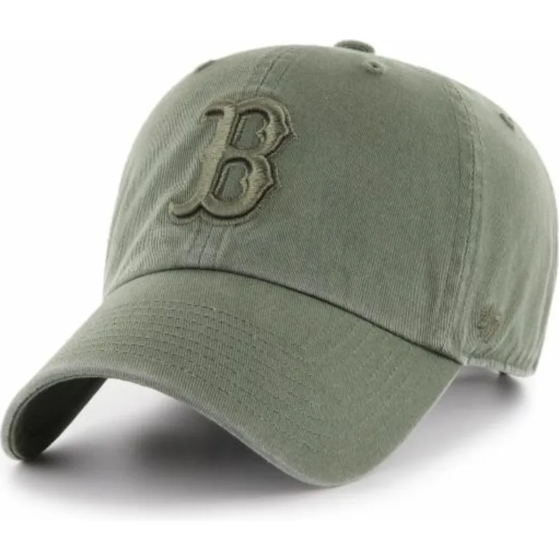 mutzen-gebogen-grun-verstellbares-band-der-boston-red-sox-mlb-von-47-brand