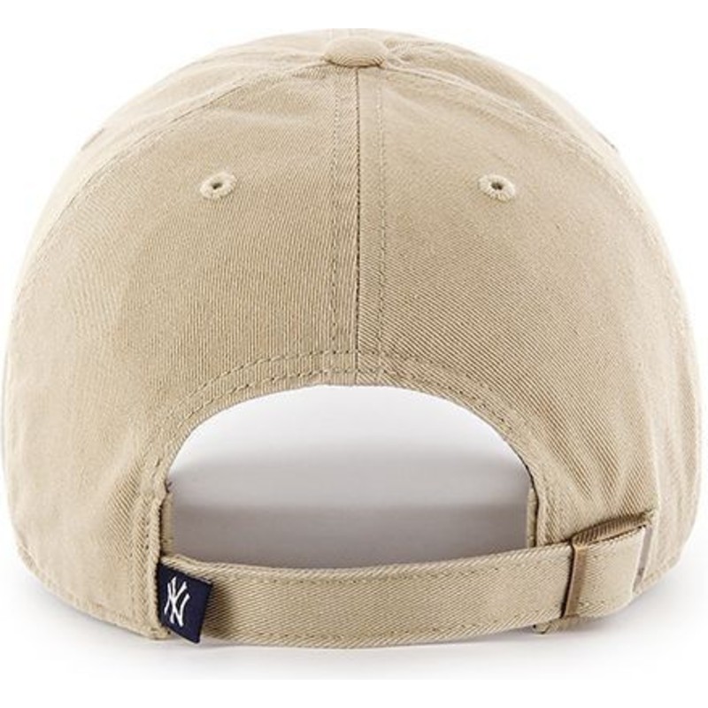 47-brand-curved-brim-beiges-logo-new-york-yankees-mlb-clean-up-cap-beige