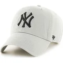 mutzen-gebogen-grau-verstellbares-band-claro-der-new-york-yankees-mlb-von-47-brand