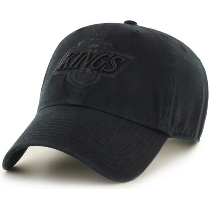 mutzen-gebogen-schwarz-verstellbares-band-der-los-angeles-kings-nhl-von-47-brand
