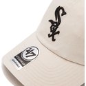 47-brand-curved-brim-chicago-white-sox-mlb-clean-up-cap-beige