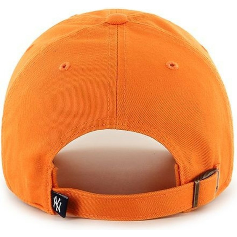 47-brand-curved-brim-new-york-yankees-mlb-clean-up-bright-cap-orange