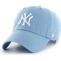 47-brand-curved-brim-new-york-yankees-mlb-clean-up-carolina-cap-blau