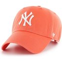 47-brand-curved-brim-new-york-yankees-mlb-clean-up-grapefruit-cap-orange