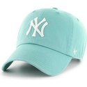 47-brand-curved-brim-new-york-yankees-mlb-clean-up-sky-cap-blau