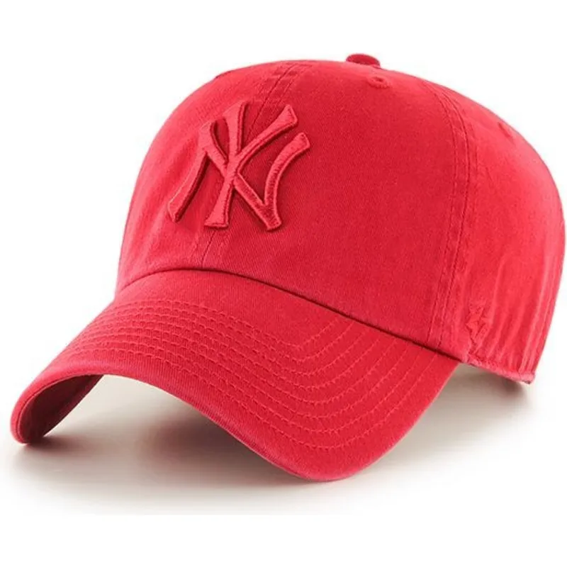 mutzen-gebogen-rot-verstellbares-band-der-new-york-yankees-mlb-von-47-brand mutzen-gebogen-rot-verstellbares-band-der-new-york-yankees-mlb-von-47-brand