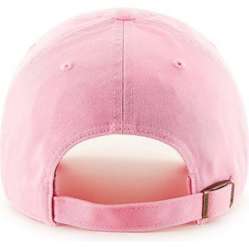 47-brand-curved-brim-pinkes-logo-new-york-yankees-mlb-clean-up-cap-pink
