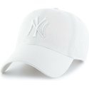 47-brand-curved-brim-weisses-logo-new-york-yankees-mlb-clean-up-cap-weiss