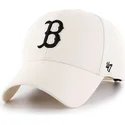 mutzen-gebogen-creme-snapback-der-boston-red-sox-mlb-von-47-brand