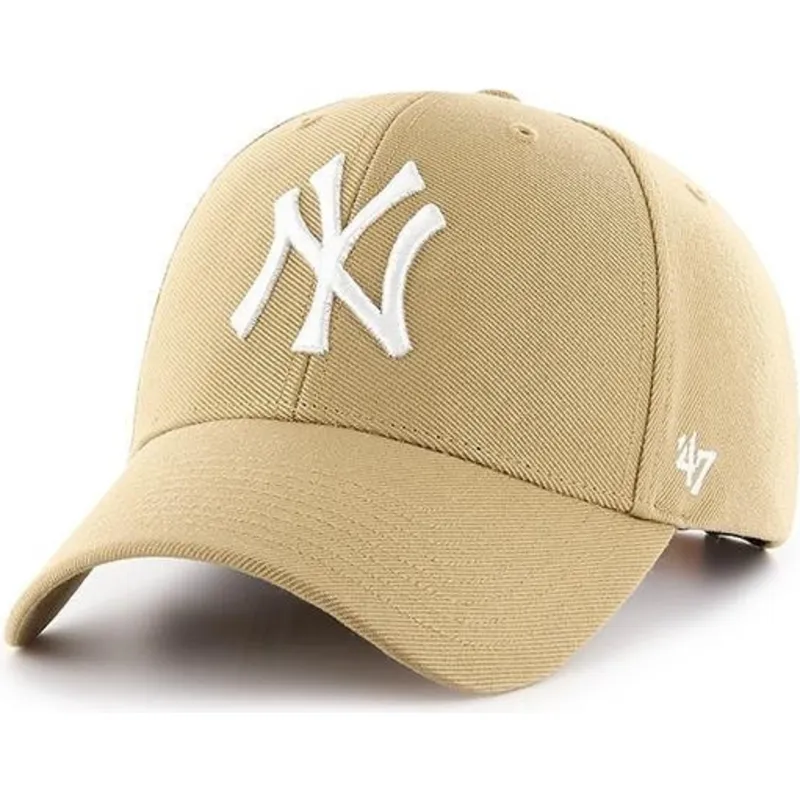 mutzen-gebogen-gelb-snapback-oro-viejo-der-new-york-yankees-mlb-von-47-brand