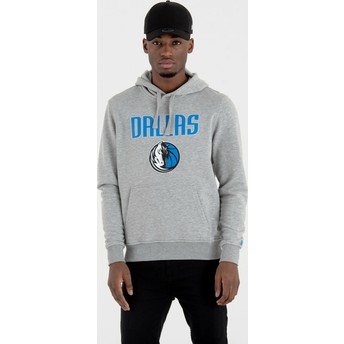 New Era Dallas Mavericks NBA Pullover Hoodie Kapuzenpullover Sweatshirt grau