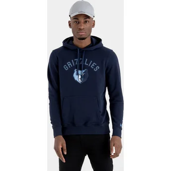 New Era Memphis Grizzlies NBA Pullover Hoodie Kapuzenpullover Sweatshirt marineblau