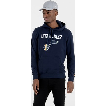 New Era Utah Jazz NBA Pullover Hoodie Kapuzenpullover Sweatshirt marineblau