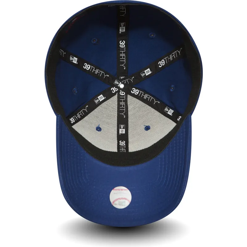 mutzen-gebogen-blau-angepasst-39thirty-essential-der-los-angeles-dodgers-mlb-von-new-era