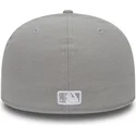 graue-anliegende-59fifty-essential-flat-cap-der-los-angeles-dodgers-mlb-von-new-era