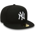 new-era-flat-brim-59fifty-essential-new-york-yankees-mlb-fitted-cap-schwarz