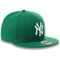 mutzen-flach-grun-angepasst-59fifty-essential-der-new-york-yankees-mlb-von-new-era