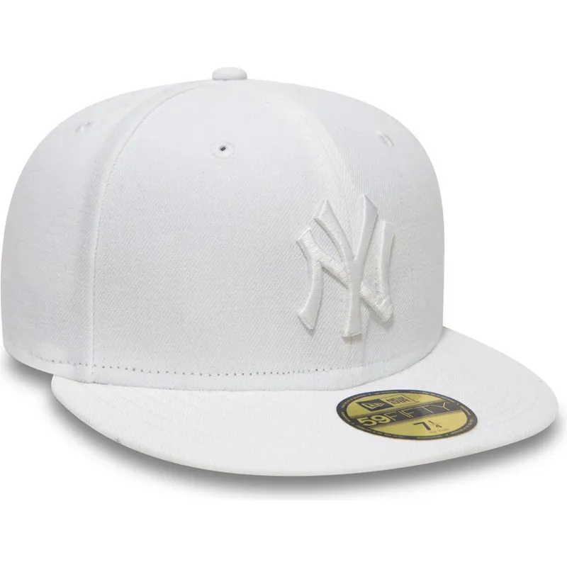 mutzen-flach-weiss-angepasst-59fifty-white-on-white-der-new-york-yankees-mlb-von-new-era
