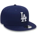 los-angeles-dodgers-mlb-9fifty-essential-verstellbare-blaue-flat-cap-von-new-era