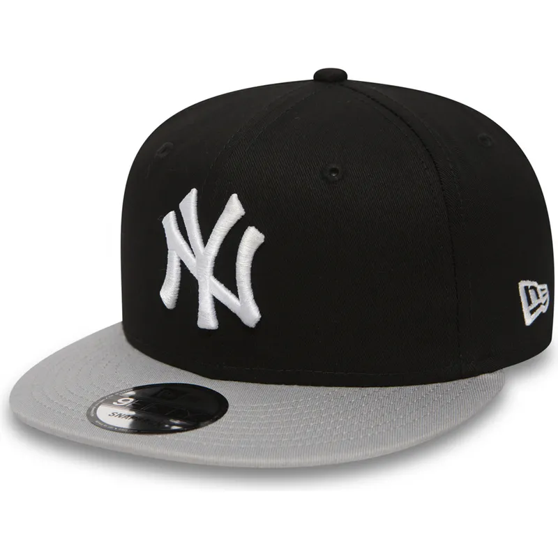mutzen-flach-schwarz-snapback-ajustable-9fifty-cotton-block-der-new-york-yankees-mlb-von-new-era