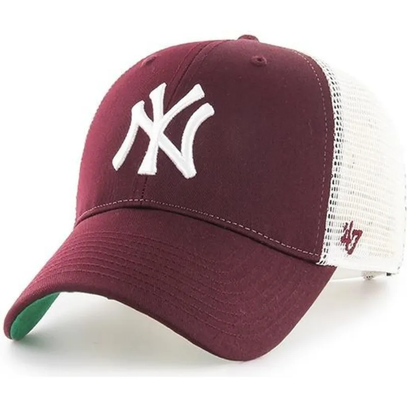 mutzen-gebogen-rot-snapback-granate-der-new-york-yankees-mlb-von-47-brand