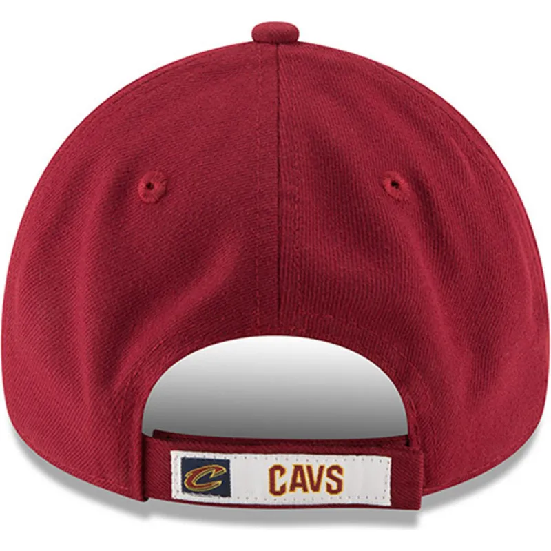 mutzen-gebogen-rot-verstellbares-band-9forty-the-league-der-cleveland-cavaliers-nba-von-new-era