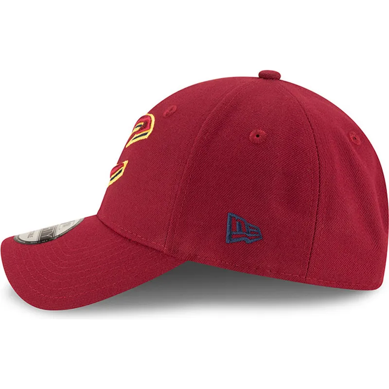 mutzen-gebogen-rot-verstellbares-band-9forty-the-league-der-cleveland-cavaliers-nba-von-new-era