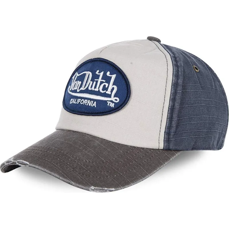 weisse-blaue-und-graue-verstellbare-curved-cap-jackmwb-von-von-dutch