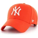 mutzen-gebogen-orange-verstellbares-band-brillante-der-new-york-yankees-mlb-von-47-brand